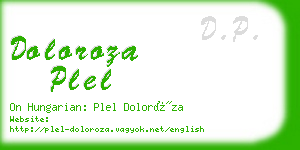 doloroza plel business card